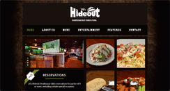 Desktop Screenshot of hideoutsteakhouse.com