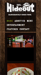 Mobile Screenshot of hideoutsteakhouse.com